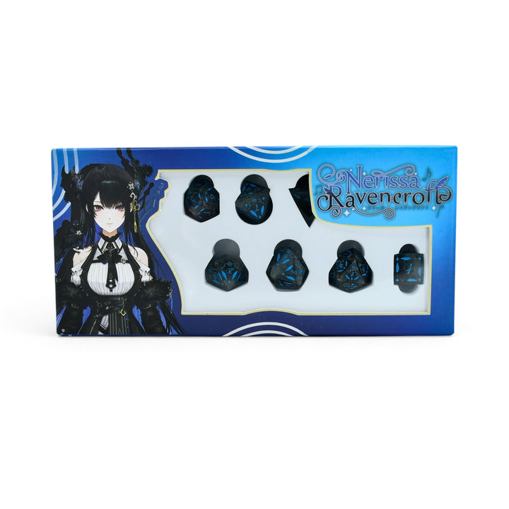 PRE-ORDER | Nerissa Ravencroft Labradorite Gemstone Dice Set | hololive English x MMG Exclusive