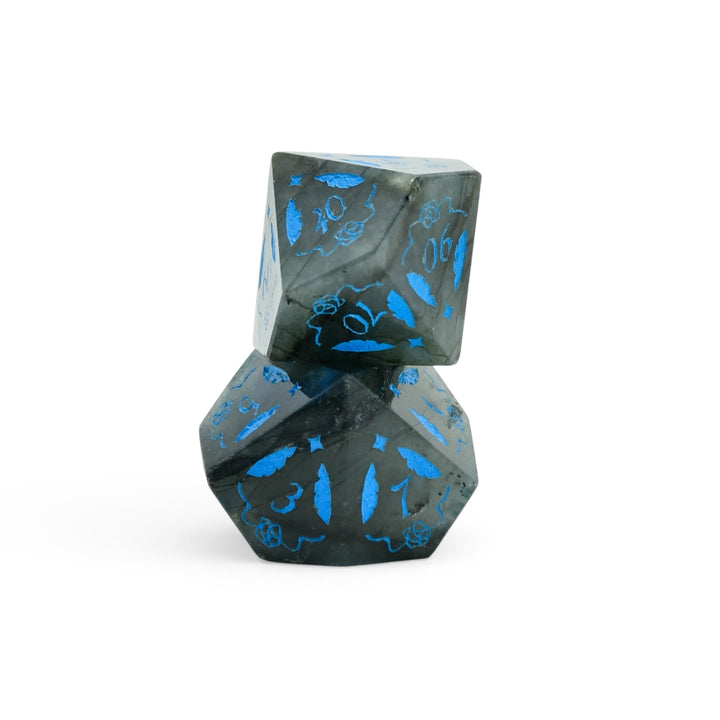 PRE-ORDER | Nerissa Ravencroft Labradorite Gemstone Dice Set | hololive English x MMG Exclusive