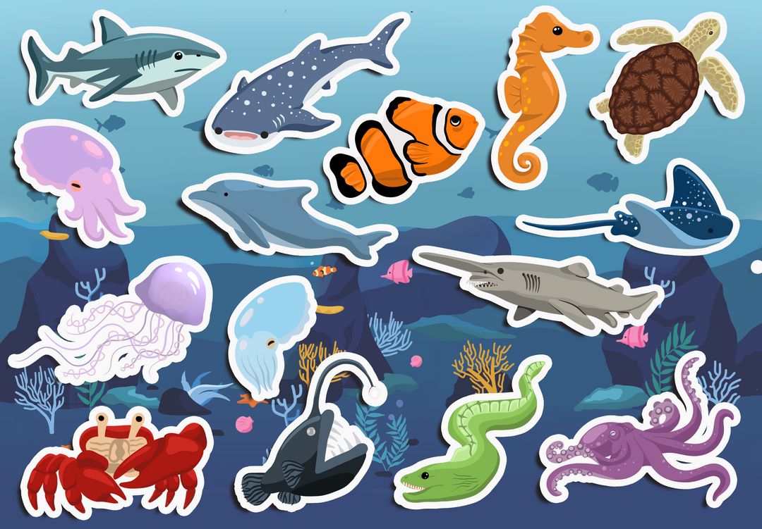 Ocean Biome Sticker Pack