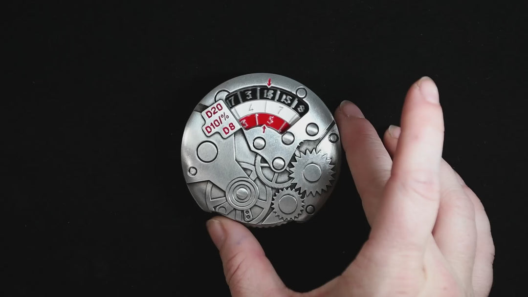 Gear Dice Spinner - Silver