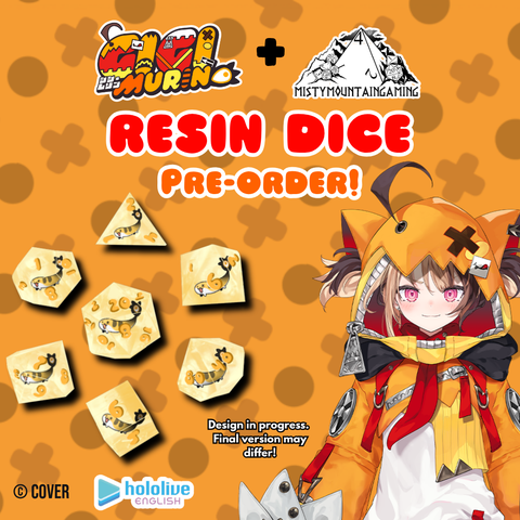 PRE-ORDER | Gigi Murin Resin Dice Set | hololive English x MMG Exclusive