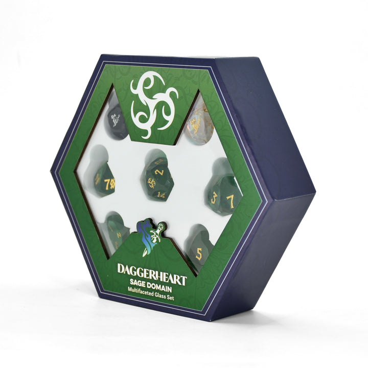 PRE-ORDER || Sage Domain Multifaceted Daggerheart Dice Set