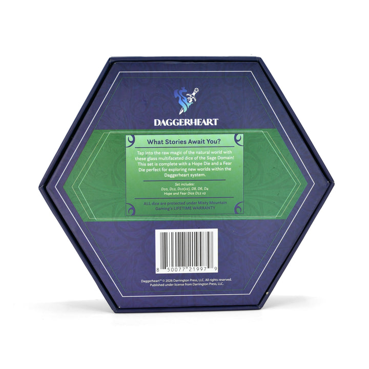 PRE-ORDER || Sage Domain Multifaceted Daggerheart Dice Set