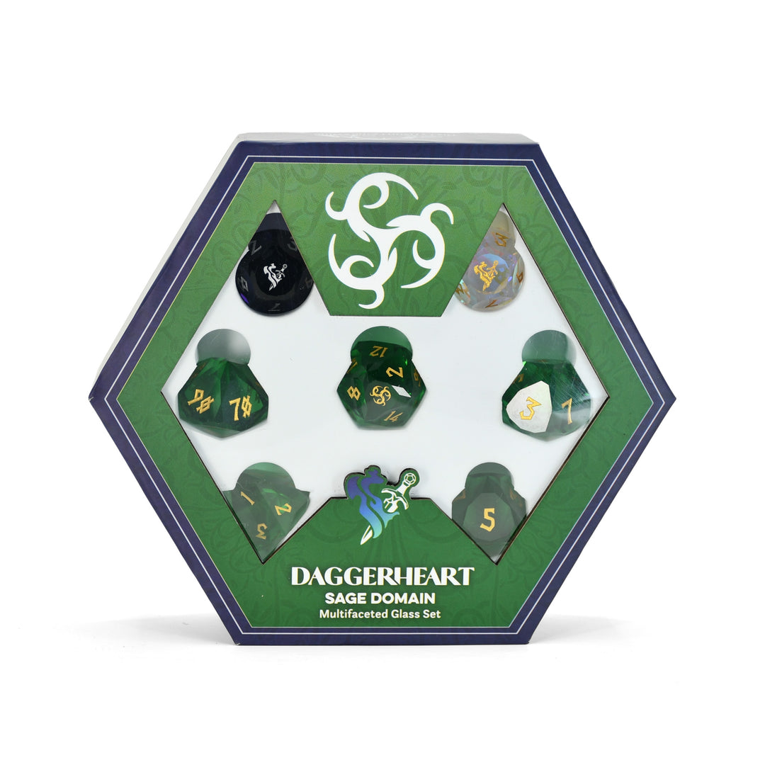 PRE-ORDER || Sage Domain Multifaceted Daggerheart Dice Set