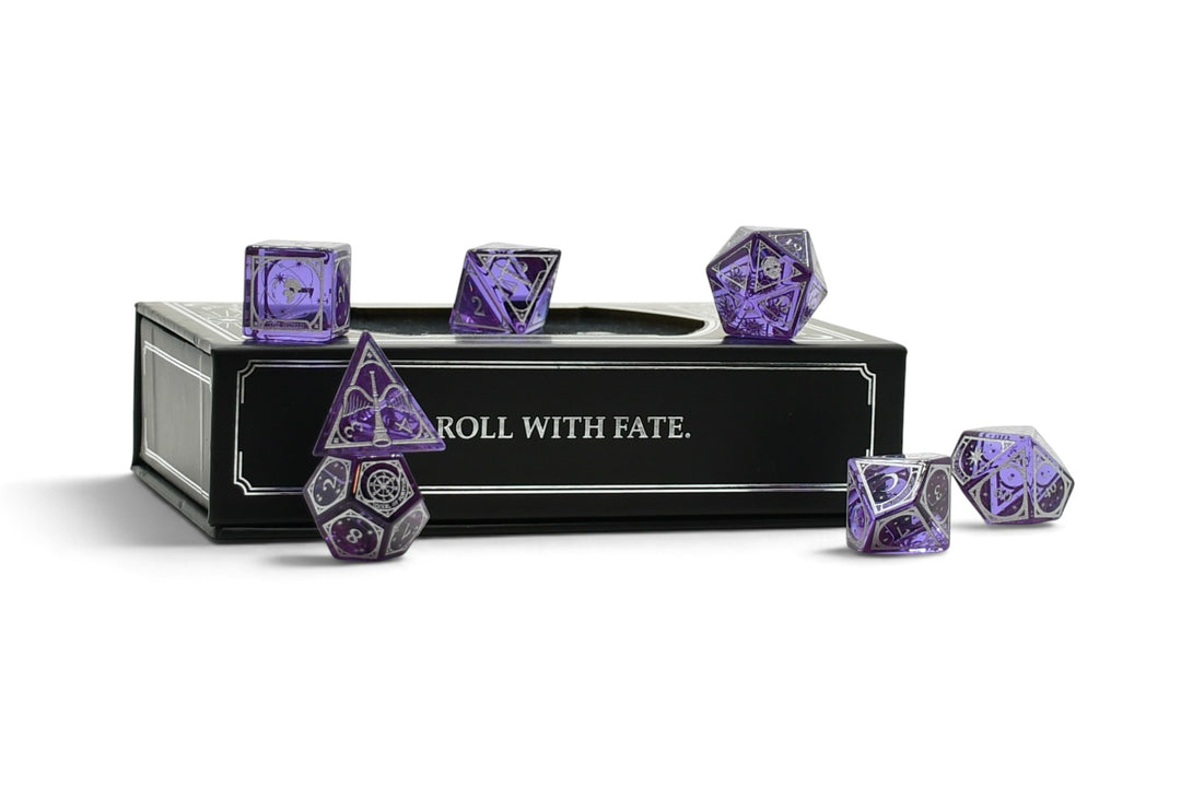 Tarot Glass Dice Set