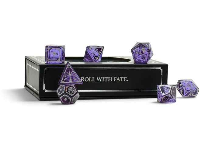 Tarot Glass Dice Set