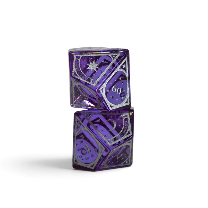 Tarot Glass Dice Set