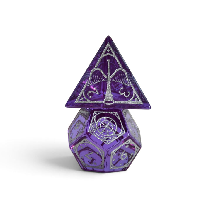 Tarot Glass Dice Set