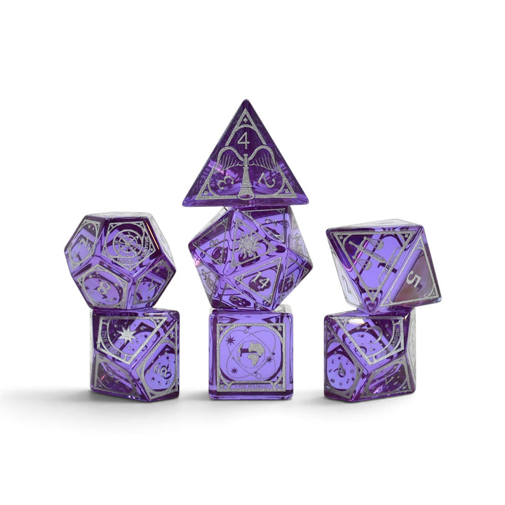 Tarot Glass Dice Set