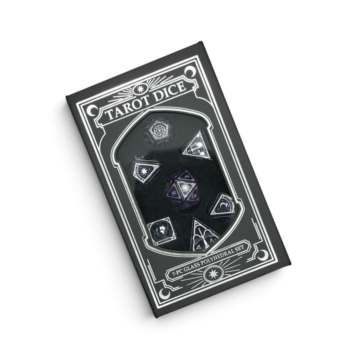 Tarot Glass Dice Set