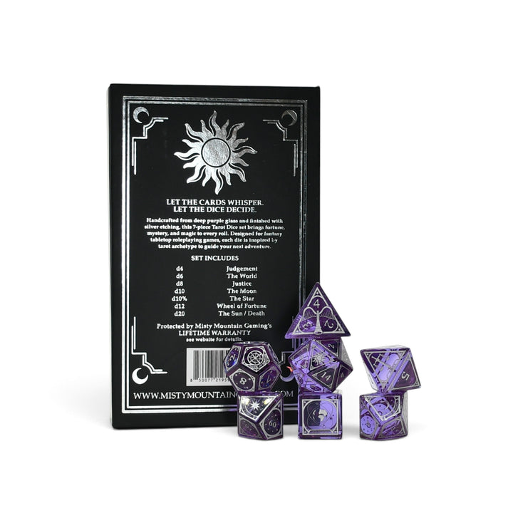Tarot Glass Dice Set