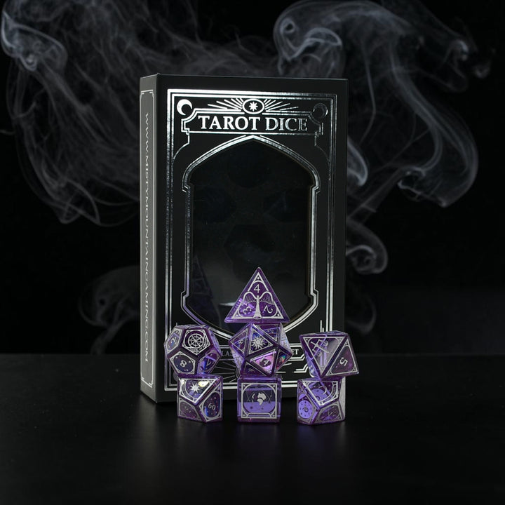Tarot Glass Dice Set