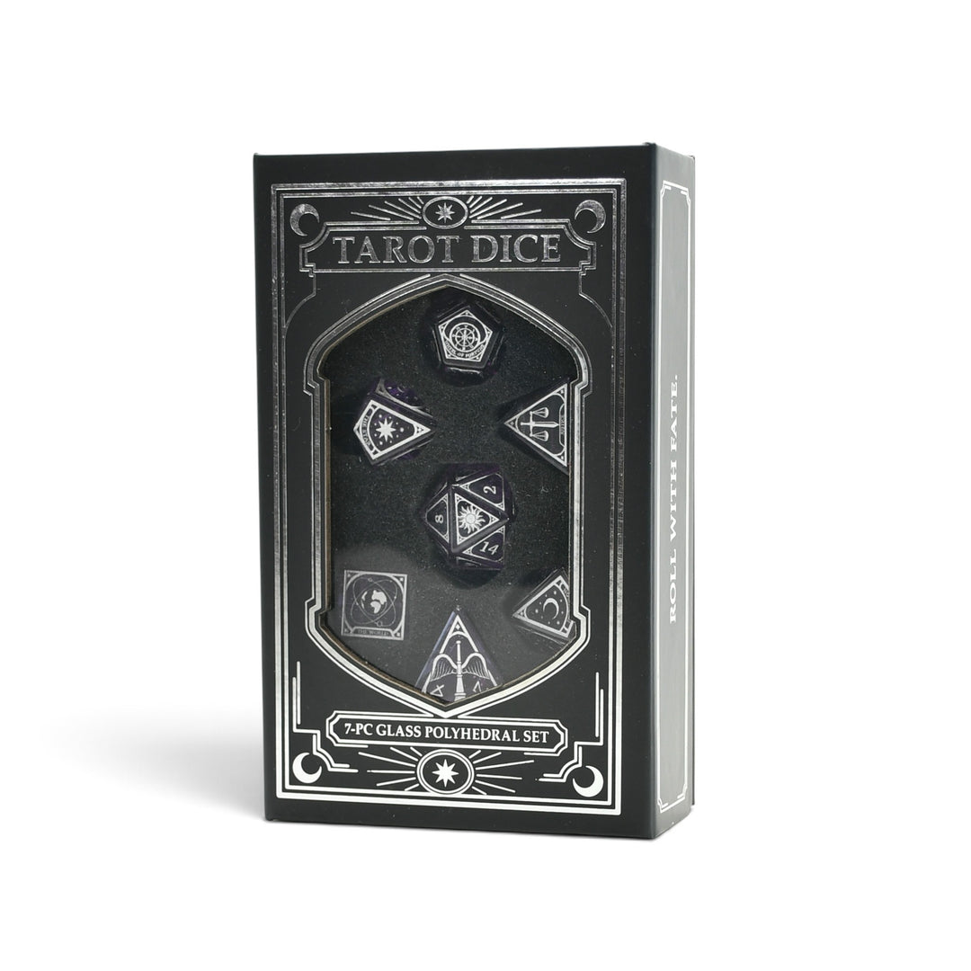 Tarot Glass Dice Set
