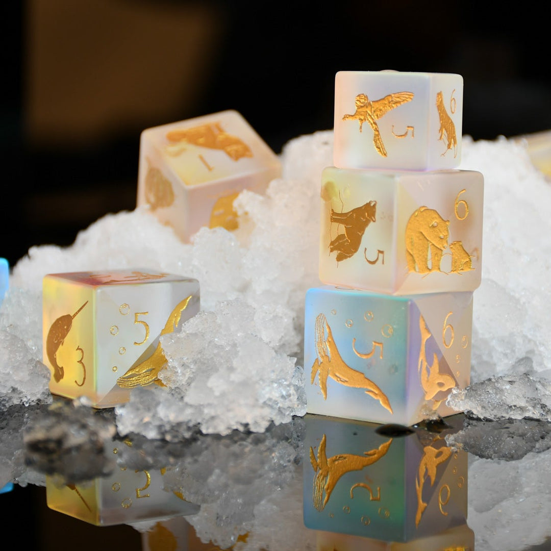 Tundra Biome Stackable D6 Dice Set
