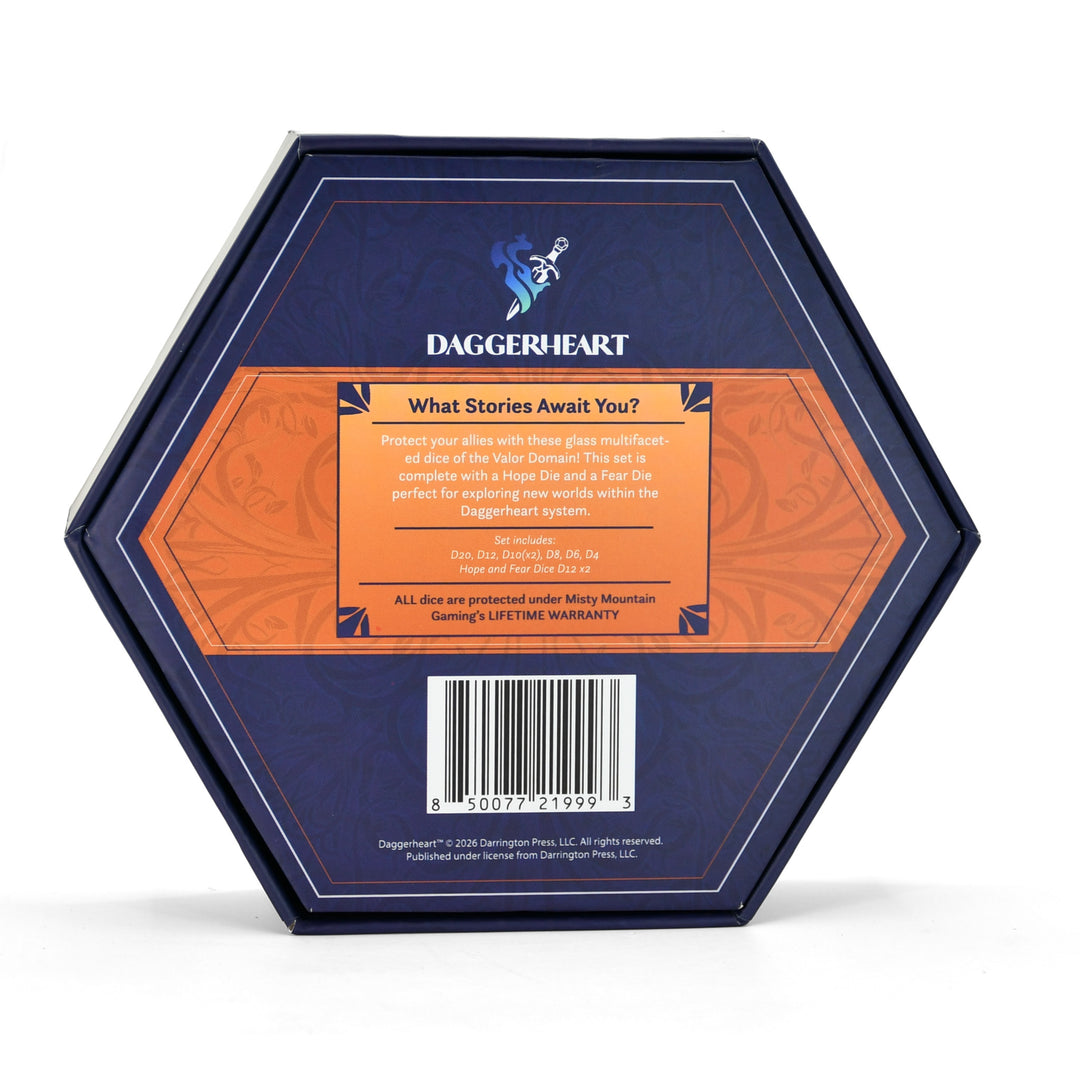 PRE-ORDER || Valor Domain Multifaceted Daggerheart Dice Set