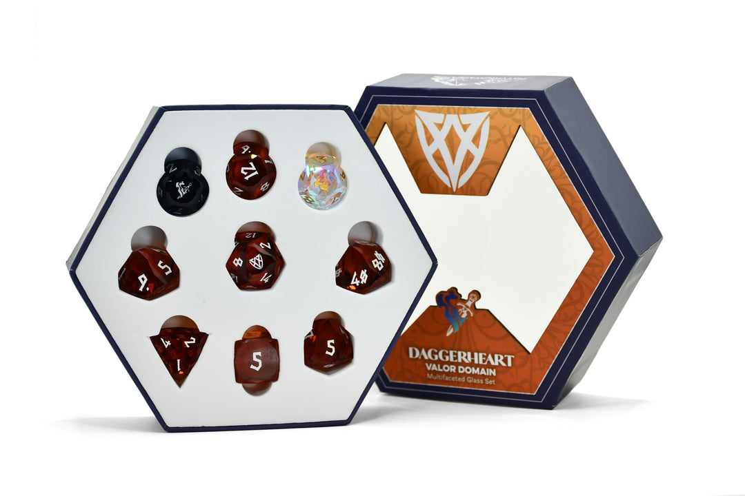 PRE-ORDER || Valor Domain Multifaceted Daggerheart Dice Set