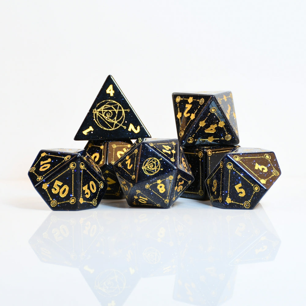 Blue Sandstone Dice Set | Wizard101 x Misty Mountain Gaming