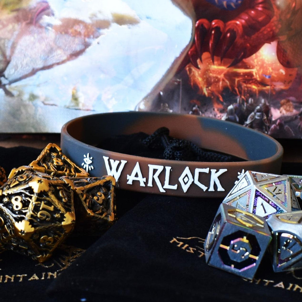 Dice and goodies that are examples of what come in our mystery dice bag