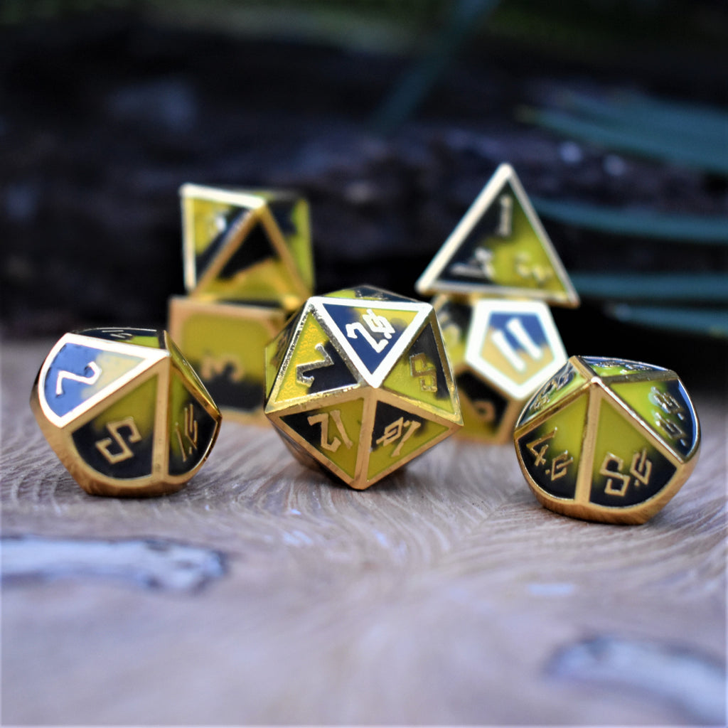 PANSY MEADOWS SUMMER OF COLOR METAL DICE SET