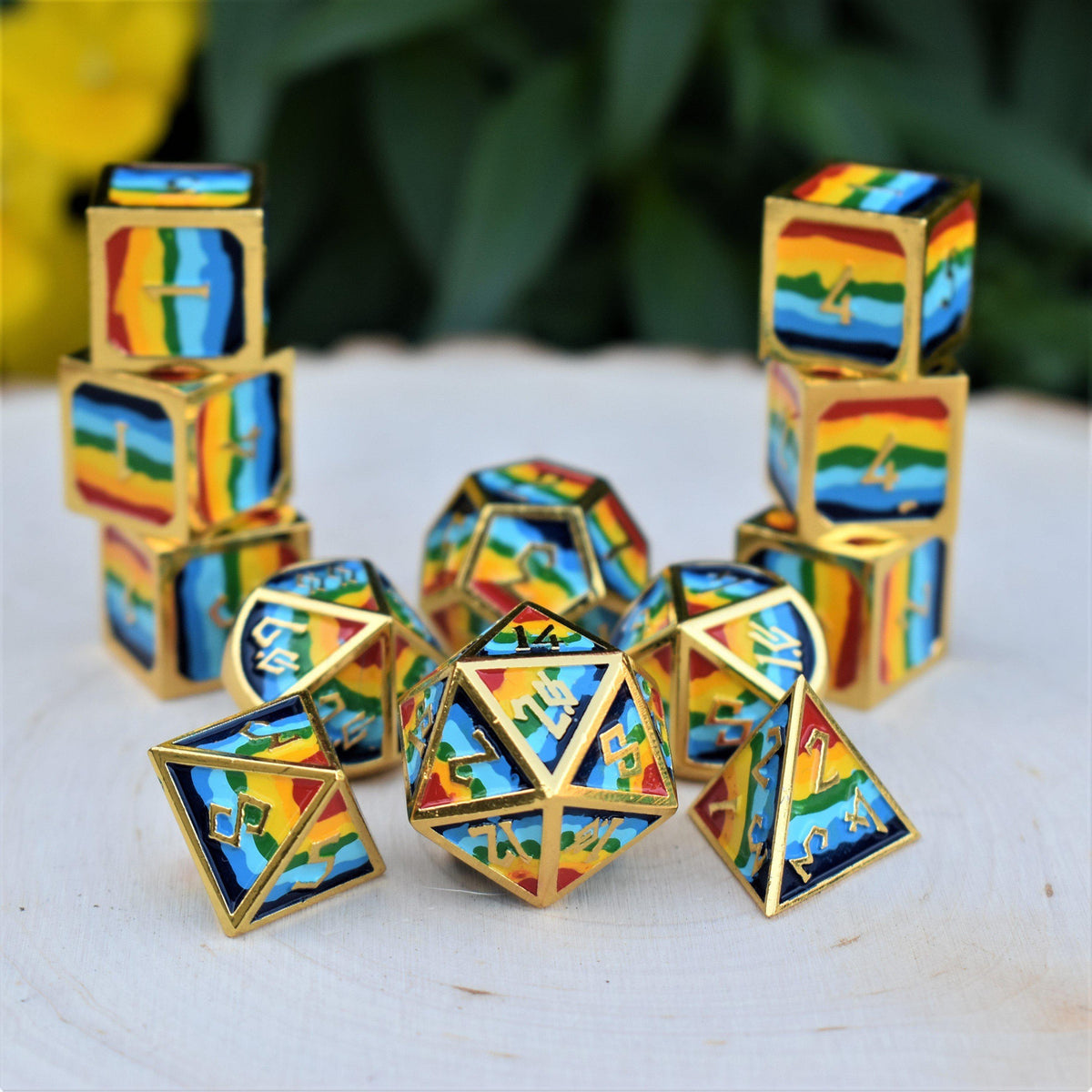 Pride Rune ELDER RUNES PRIDE AND GOLD METAL SET - MISTY MOUNTAIN GAMING – Misty ...