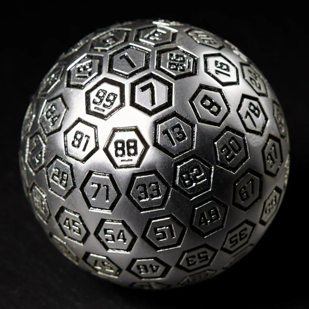 PRE-ORDER || The Orb D100 -  Black and Matte Silver Metal Die